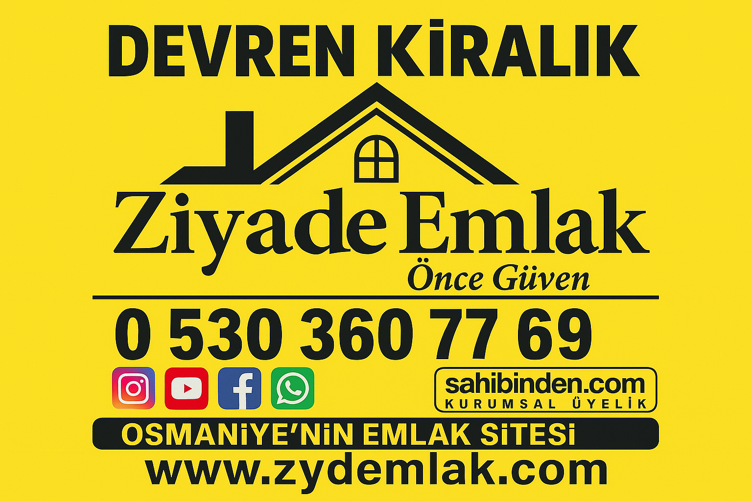 ZİYADE EMLAKTAN M.AKİFTE MAHALLE ARASI DEVREN KİRALIK MARKET